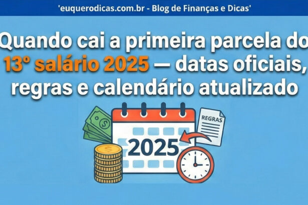 Quando cai a primeira parcela do 13º salário 2025