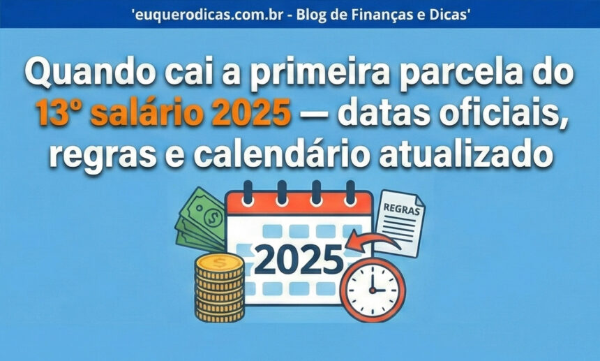 Quando cai a primeira parcela do 13º salário 2025