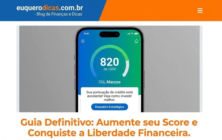Aprenda como aumentar o score de crédito rápido em 2025 com estratégias reais, seguras e atualizadas. Guia completo com links úteis para melhorar sua pontuação e conseguir crédito com mais facilidade.