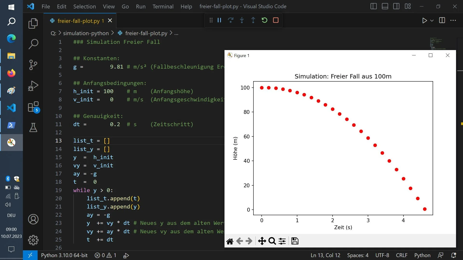 Tela de computador exibindo código de programação Python e simulações matemáticas para renderização gráfica.